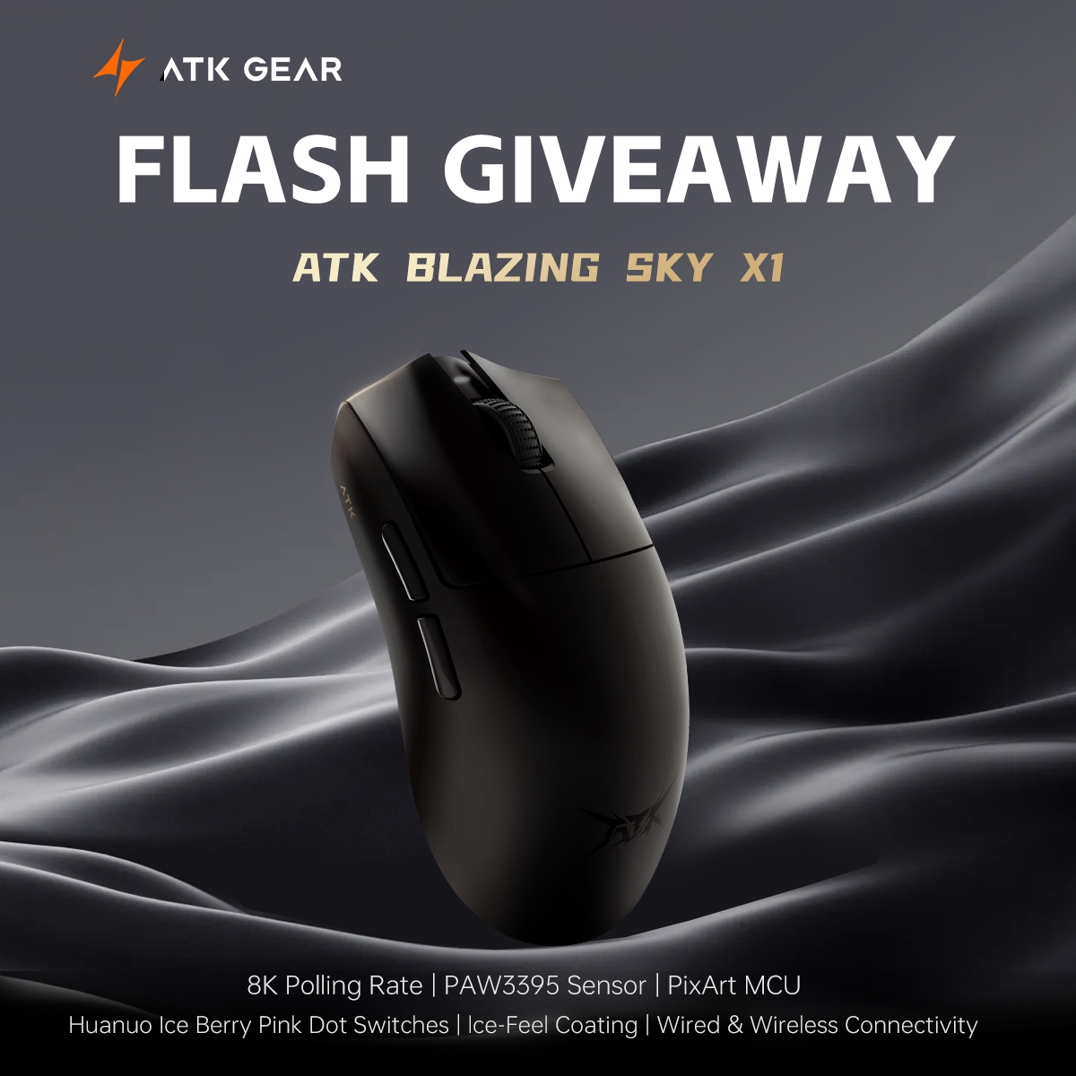 ATK Blazing Sky X1 Wireless Mouse Giveaway