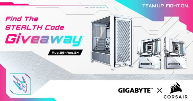 GIGABYTE X CORSAIR STEALTH Code Giveaway