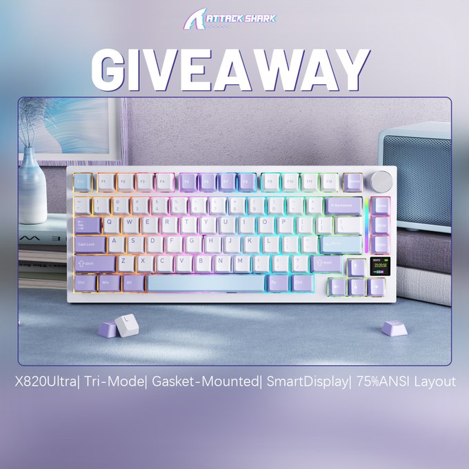 ATTACK SHARK X820 Ultra Keyboard Giveaway
