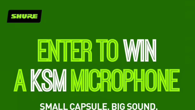 SHURE KSM32C Cardioid Condenser Microphone Giveaway