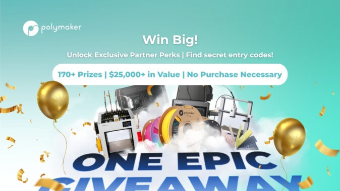 Polymaker $25,000+ in 3D Prints Prizes & 170+ Winners Giveaway