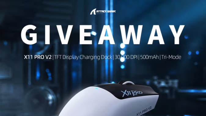 ATTACK SHARK X11 PRO V2 MOUSE GIVEAWAY