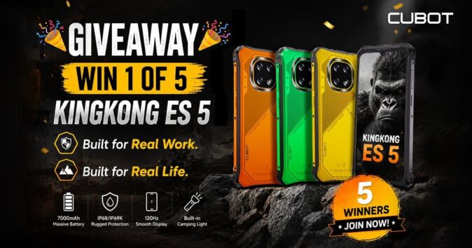 Cubot KingKong ES 5 Global Giveaway