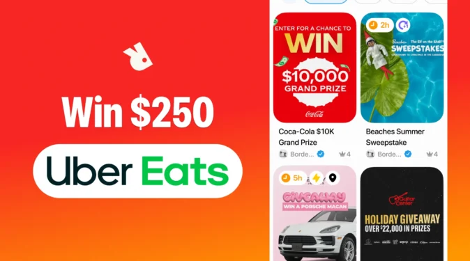 $250 Uber Eats Gift Card Giveaway