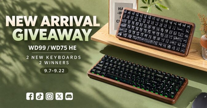 Womier WD99 and WD75 HE Launch Giveaway