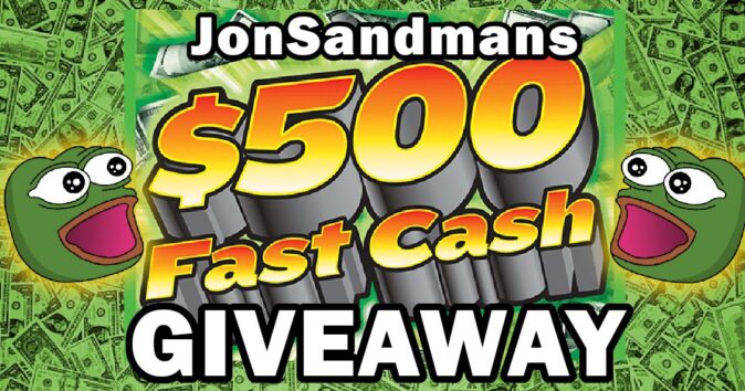 Jonsandman $500 Cash Giveaway