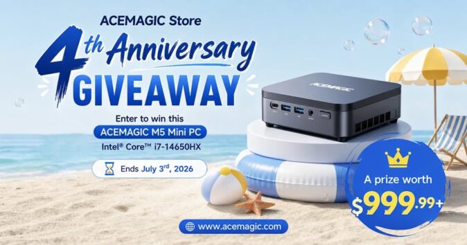 ACEMAGIC M5 Mini PC – ACEMAGIC Store 4th Anniversary Giveaway