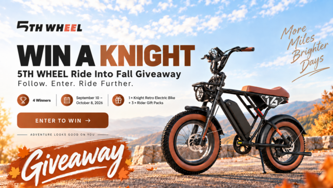 5TH WHEEL Knight Electric Bike Giveaway