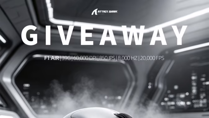 ATTACK SHARK F1 Air Mouse Giveaway
