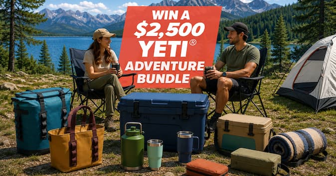 $2,500 YETI Adventure Bundle Giveaway