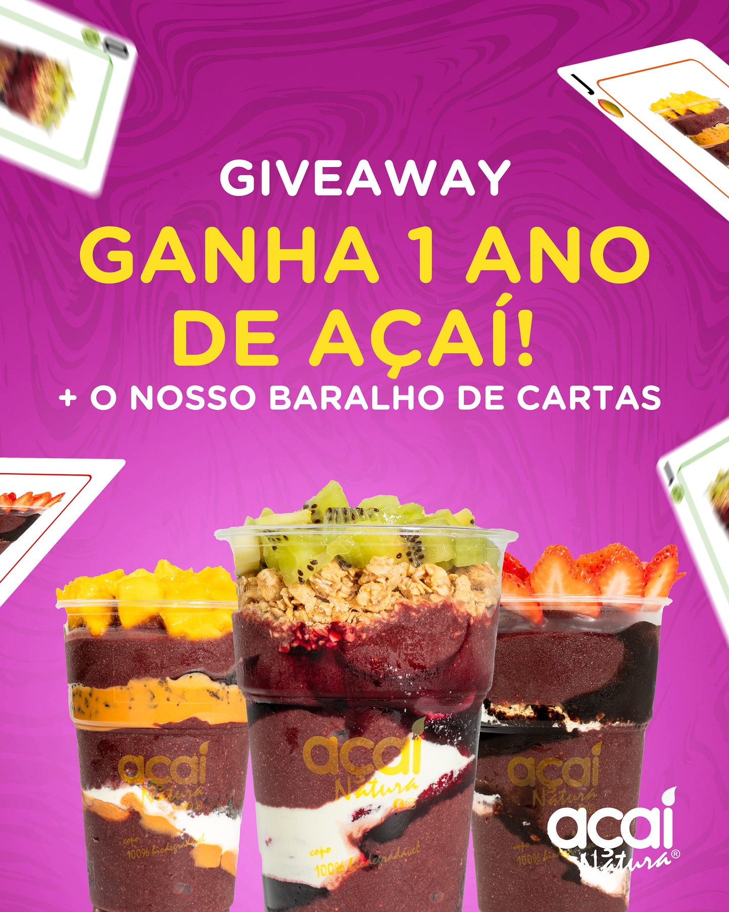 Passatempo 1 ano de Açaí - Açaí Natura