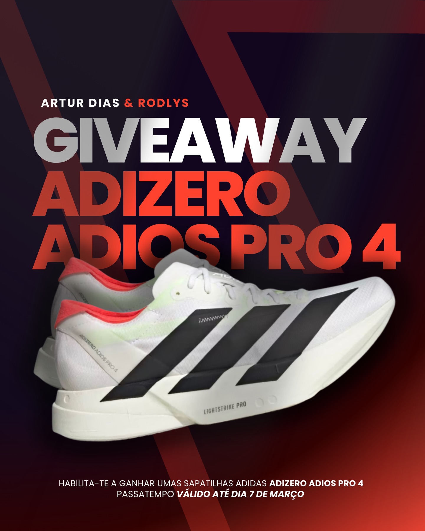 Giveaway Adidas Adizero Adios Pro 4