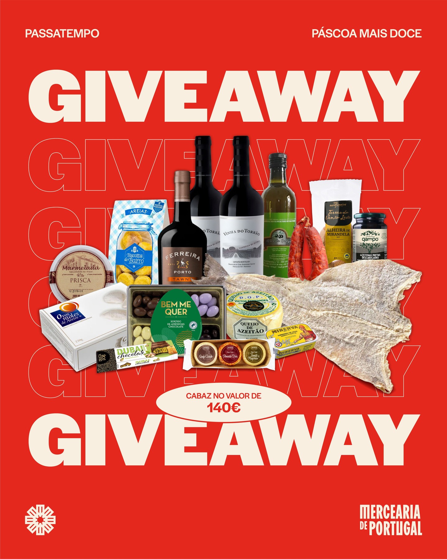 Passatempo Cabaz no valor de 140€ — Mercearia de Portugal