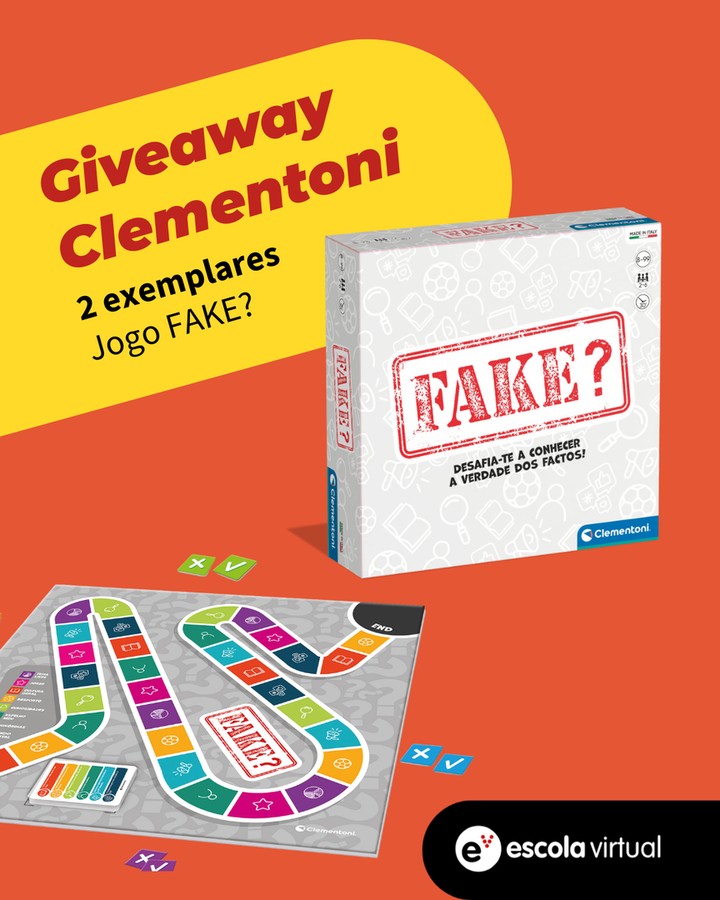 Jogo de Tabuleiro FAKE? — Escola Virtual x Clementoni