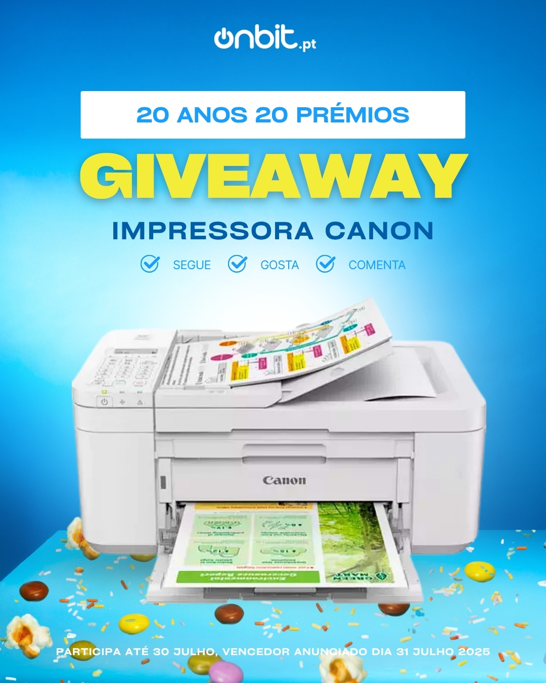Giveaway Impressora Canon Onbit