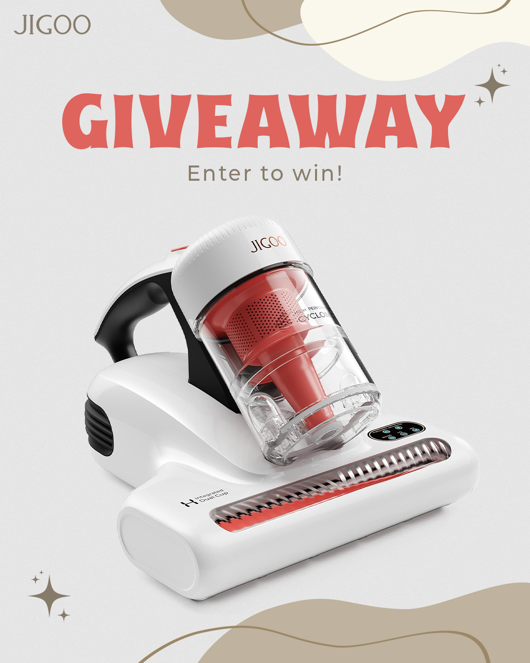 JIGOO J200 Dust Mite Vacuum Cleaner Giveaway