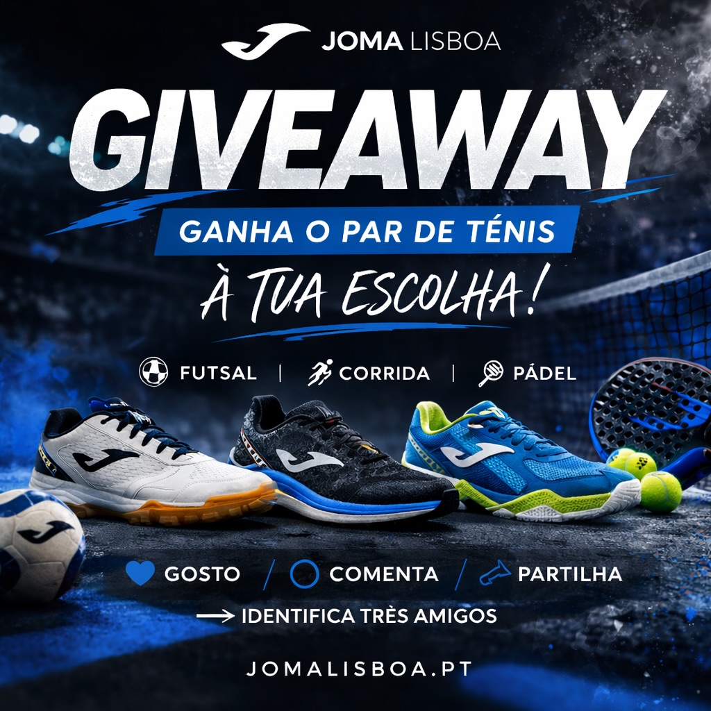Giveaway Ténis — Joma Lisboa