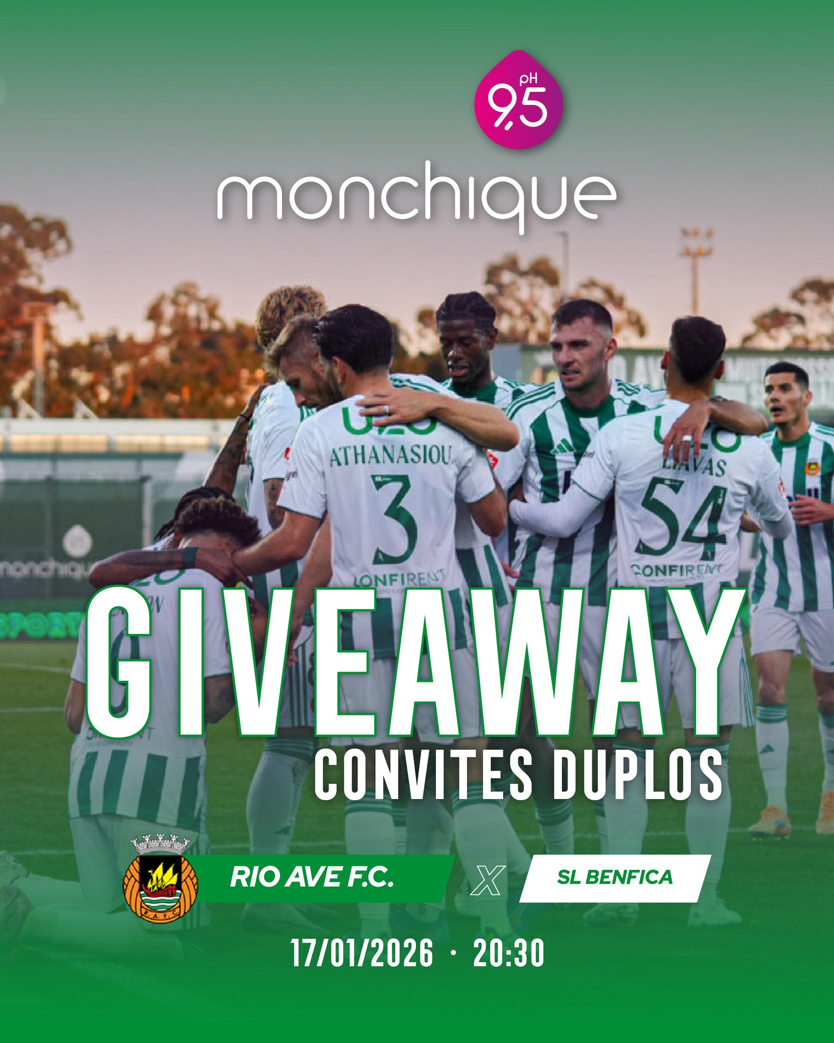 Rio Ave vs Benfica - Água Monchique