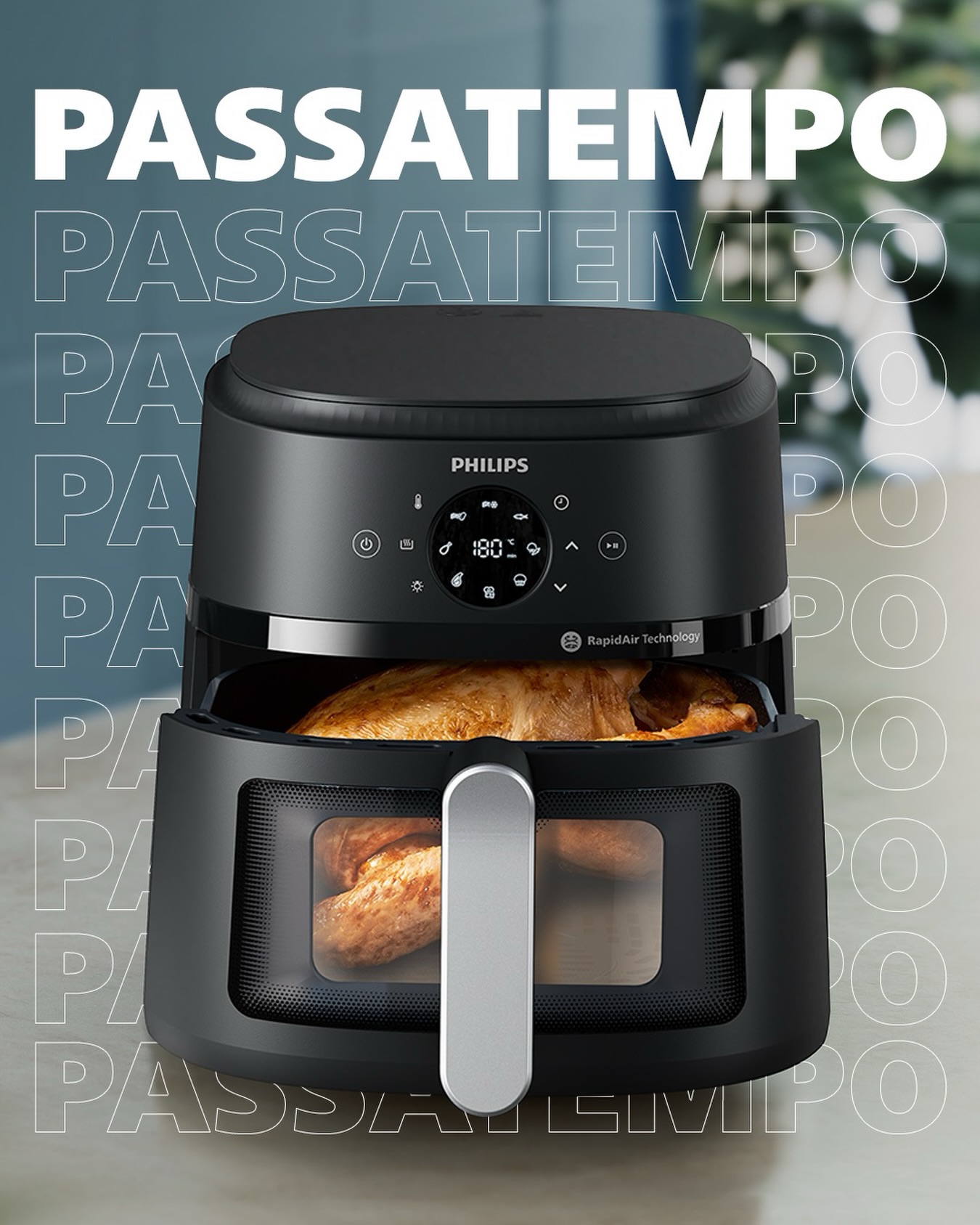 Passatempo Crocante — Airfryer Philips Série 2000