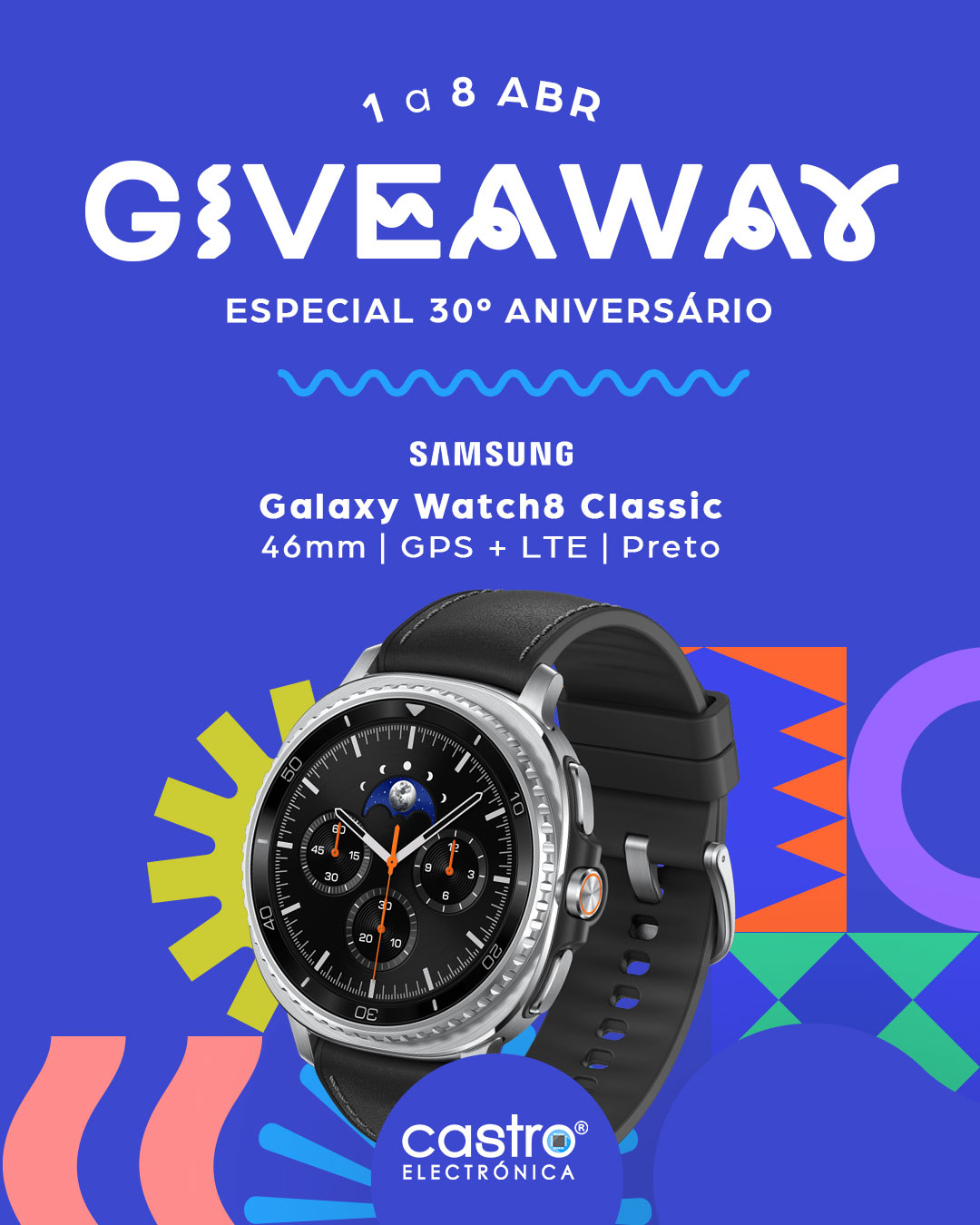 Samsung Galaxy Watch8 Classic — Castro Eletrónica