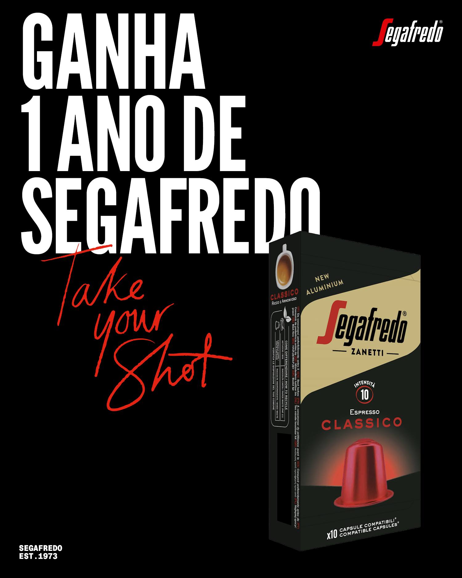 Passatempo 1 Ano de Segafredo — Segafredo Zanetti Portugal