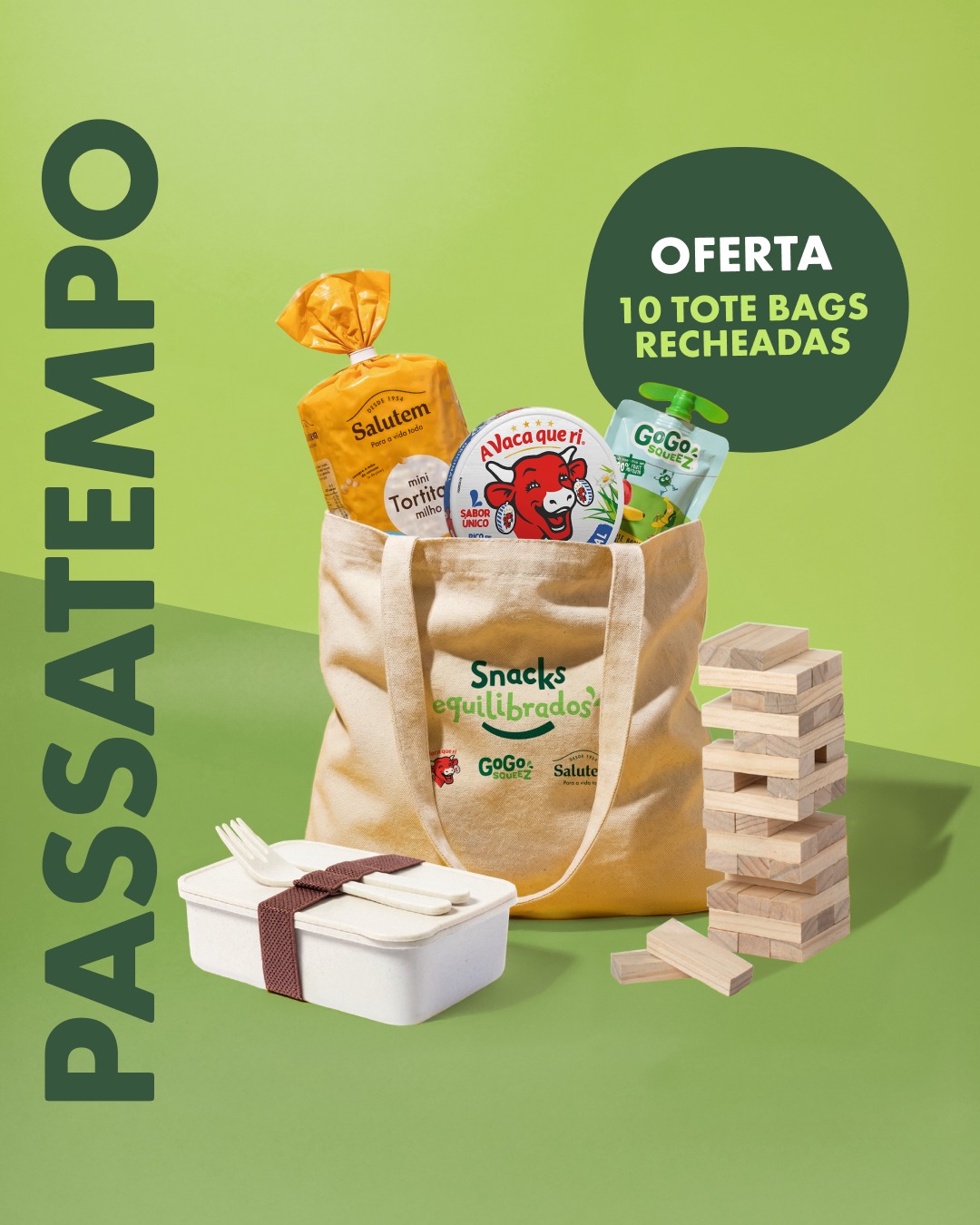 Passatempo Tote Bags Recheadas — Salutem