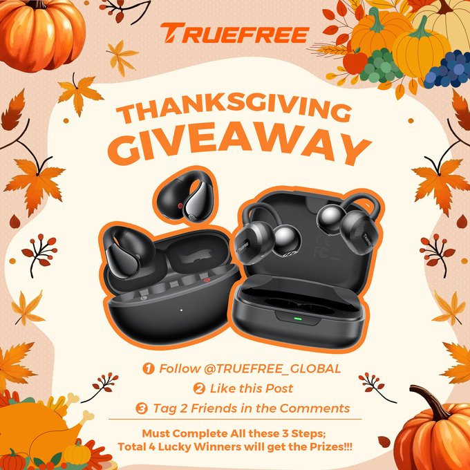 TRUEFREE B1 Clip-on Earbuds Giveaway