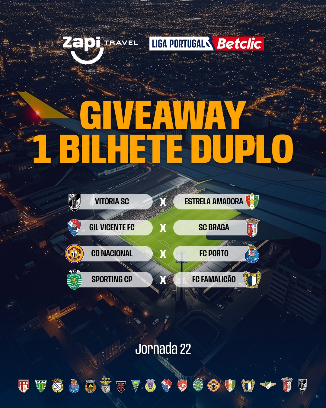 Jogos 22ª Jornada Liga Portugal