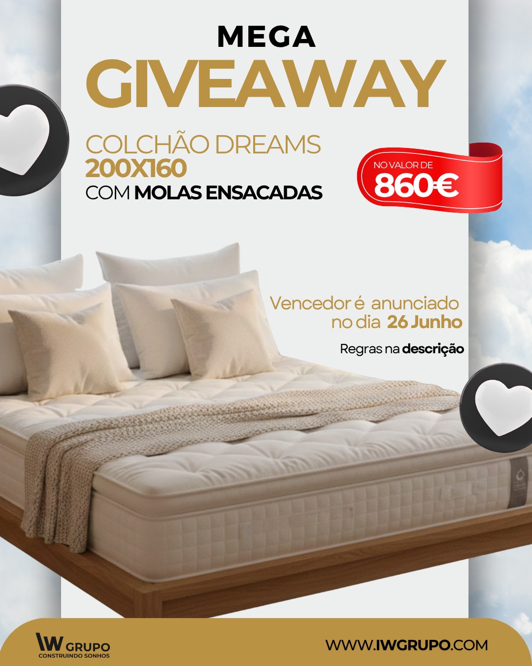 Passatempo 4000 Seguidores — IW Grupo