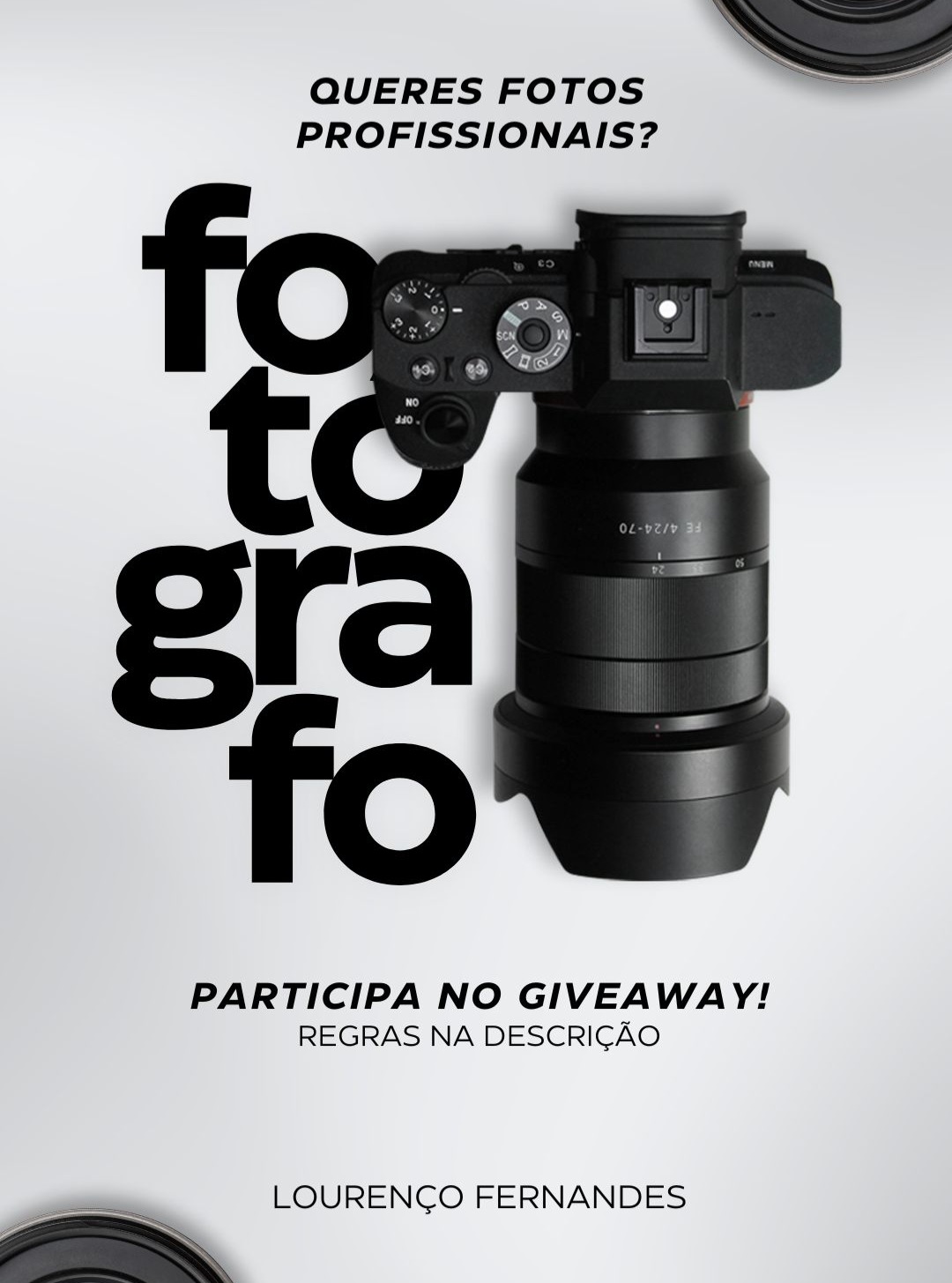 Sessão Fotográfica - Lourenço Fernandes