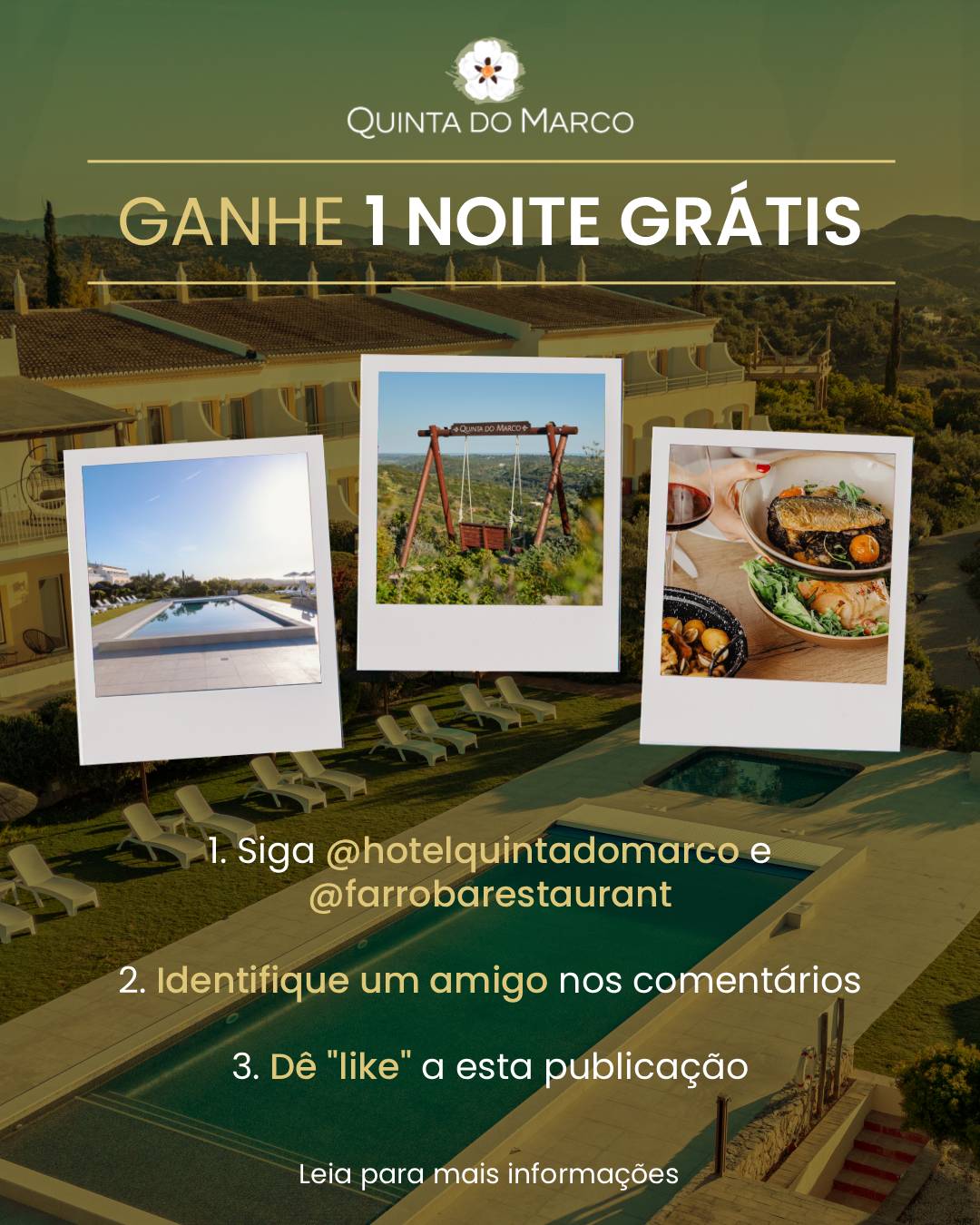 1 Noite Grátis na Quinta do Marco