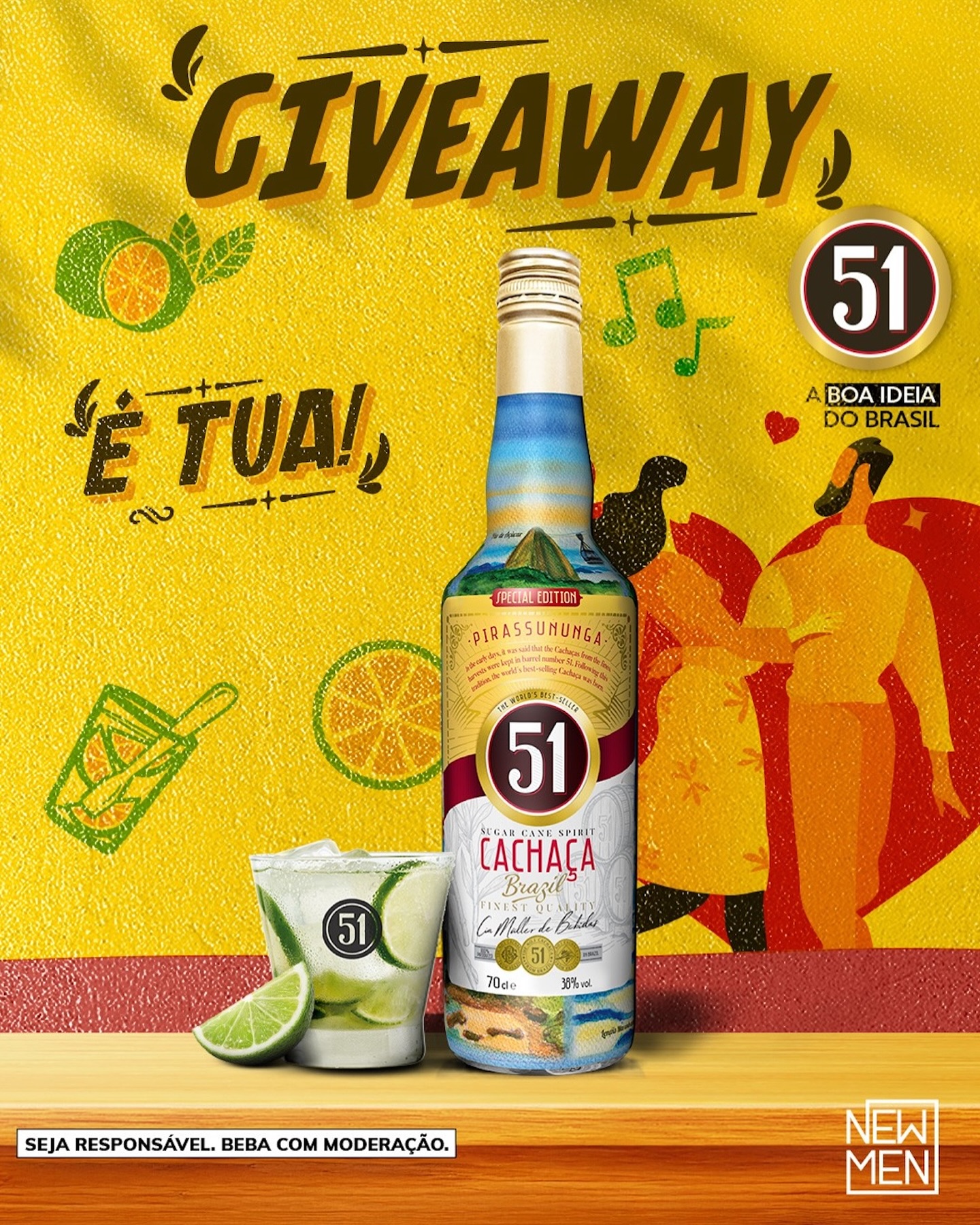 Passatempo Cachaça 51 New Men