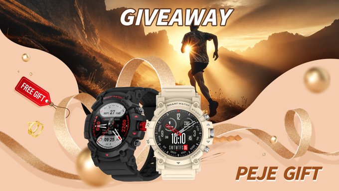 PEJE Smartwatch Giveaway
