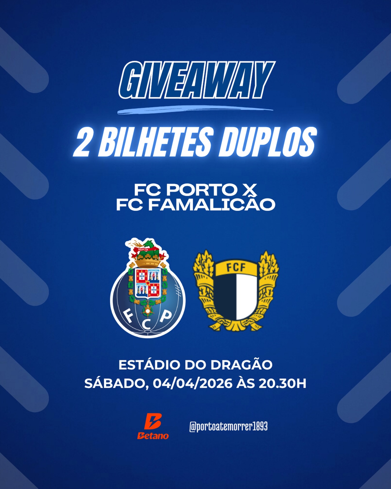 FC Porto vs FC Famalicão — portoatemorrer1893 x Betano Portugal
