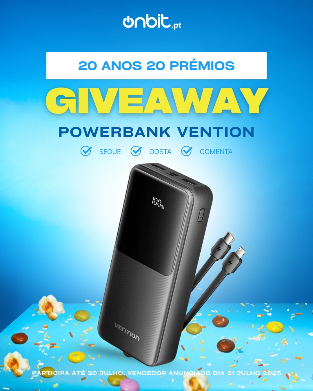 Giveaway PowerBank Vention Onbit