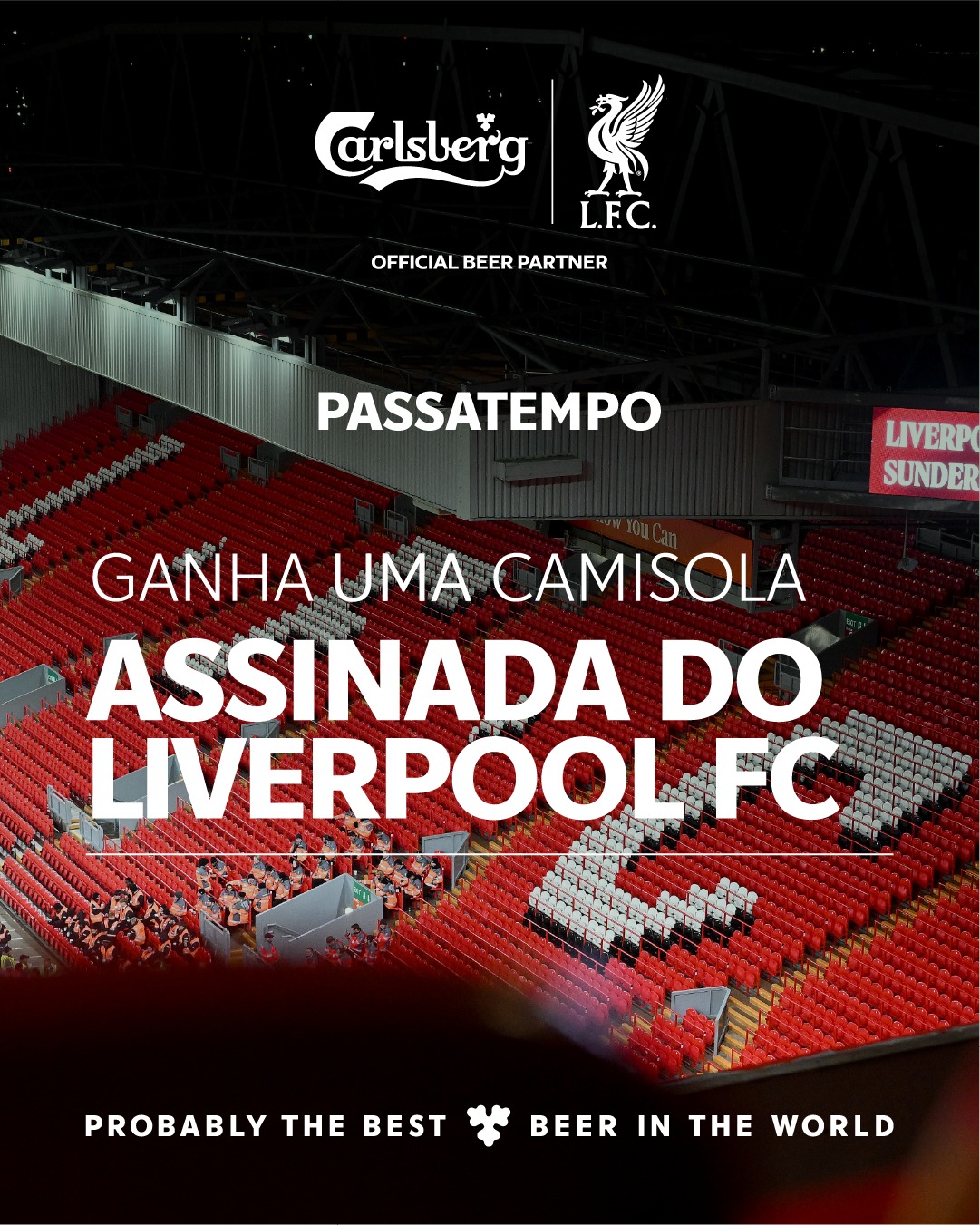 Passatempo Camisola do Liverpool FC — Carlsberg Portugal