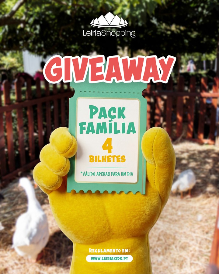 Passatempo Pack Bilhetes — Leiria Kids
