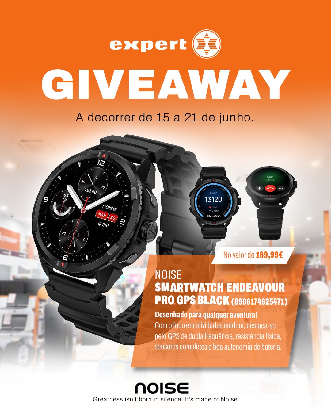 Passatempo Noise Endeavour Pro — Expert Portugal
