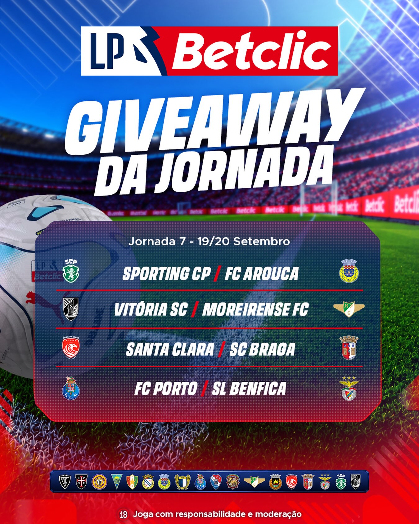 Bilhetes 7ª Jornada Liga Portugal