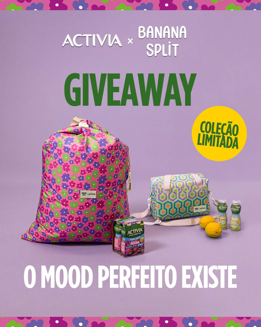 Activia — Almofadas de praia e lancheiras