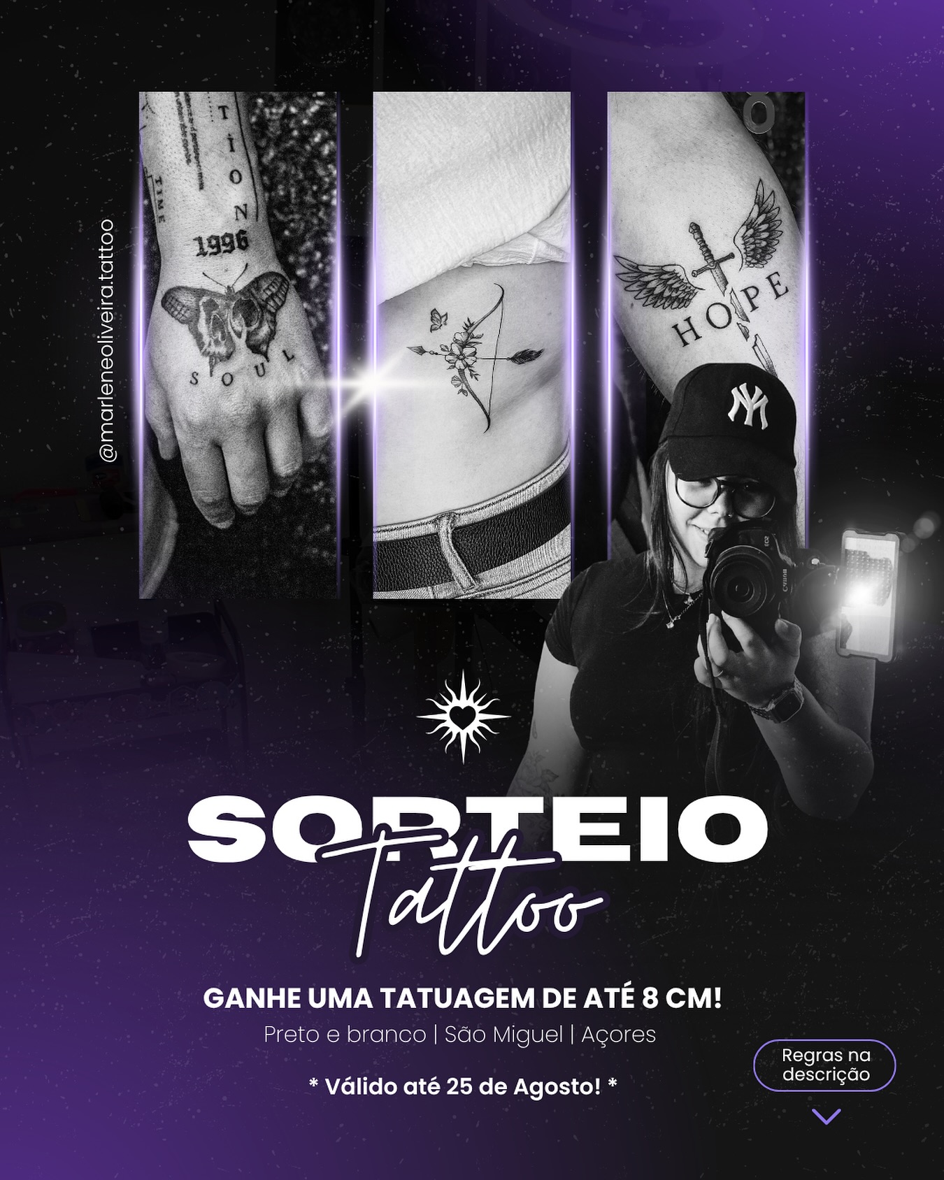 Sorteio Tatuagem Marlene Oliveira Açores