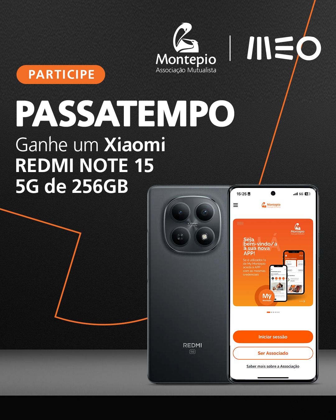Passatempo Xiaomi REDMI NOTE 15 5G — Montepio x MEO