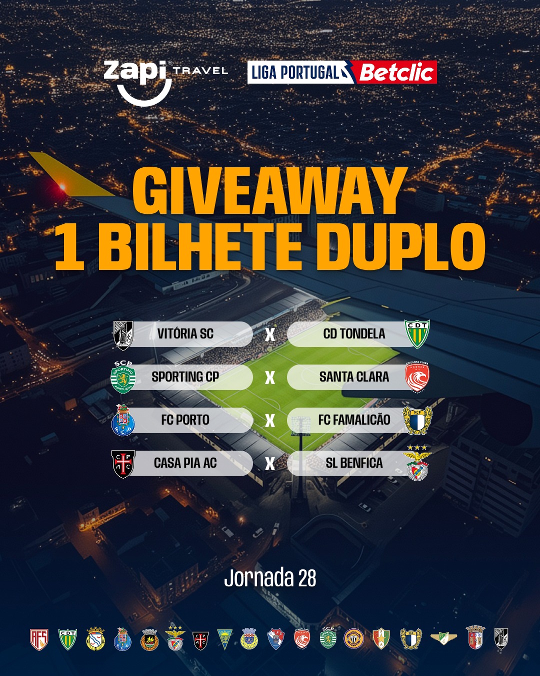 Jogos da 28ª Jornada da 1ª Liga — Zapi Travel