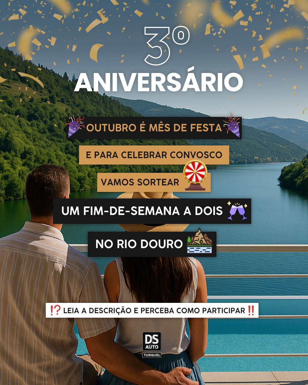 Passatempo 3.º Aniversário - DS Auto Turquel