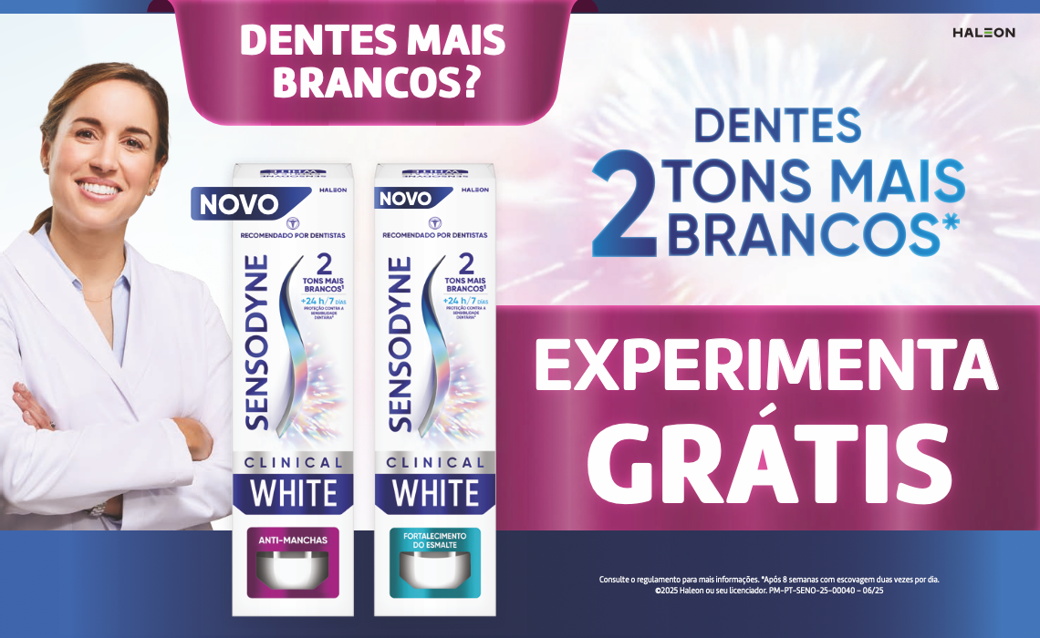 Amostra Grátis Sensodyne Clinical White
