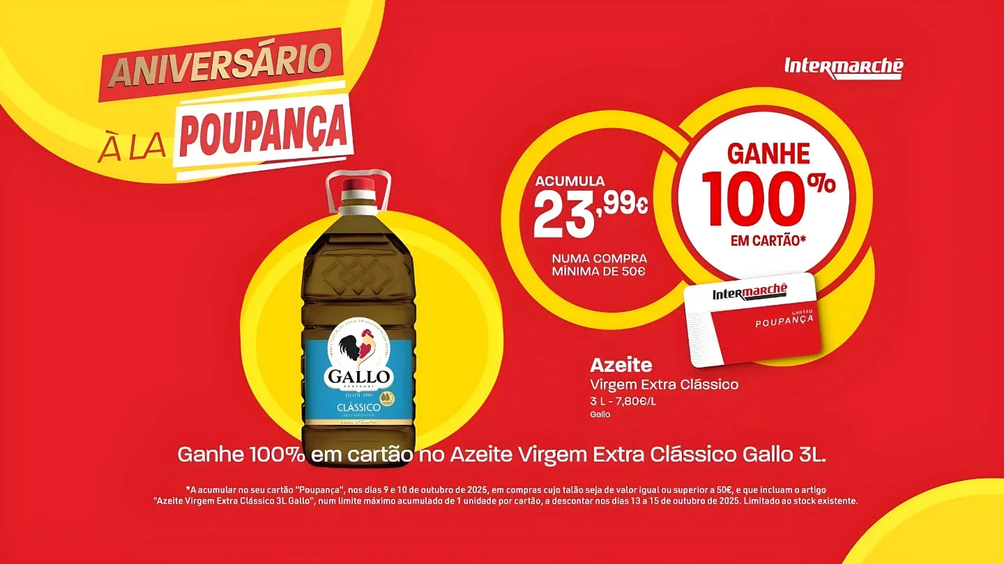 Intermarché Azeite Gallo 100% Reembolso