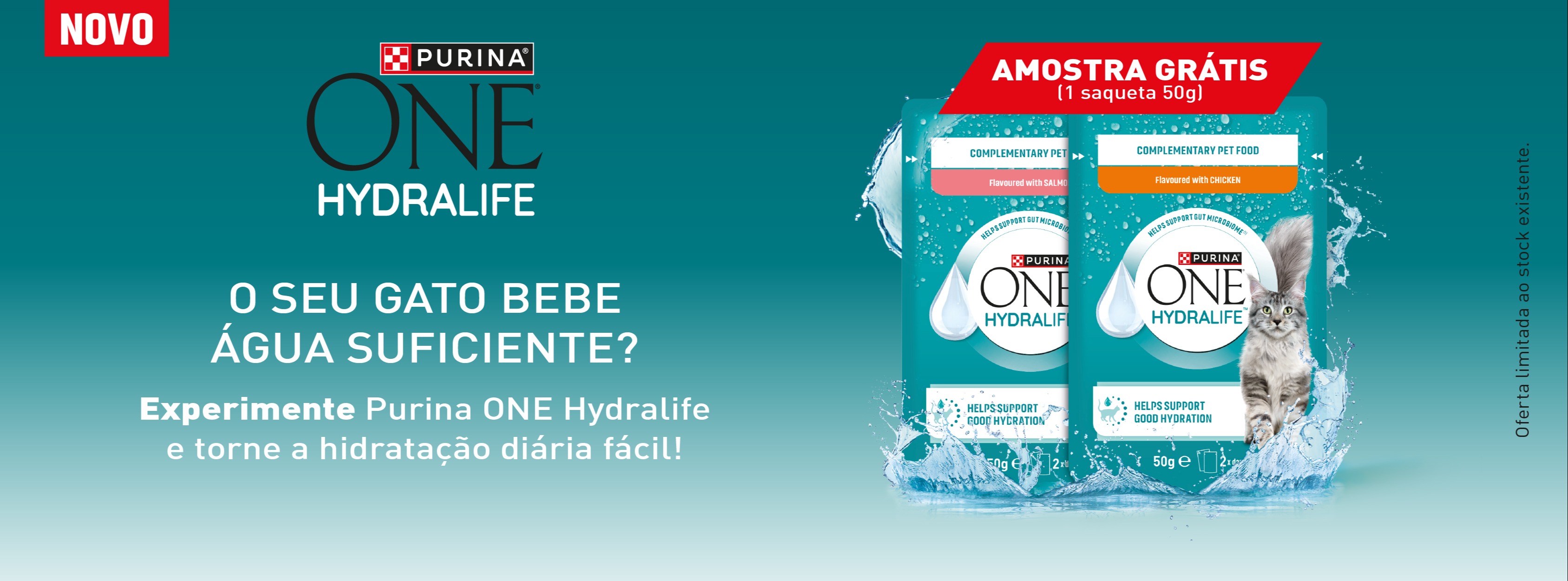Amostra Grátis Purina ONE HYDRALIFE