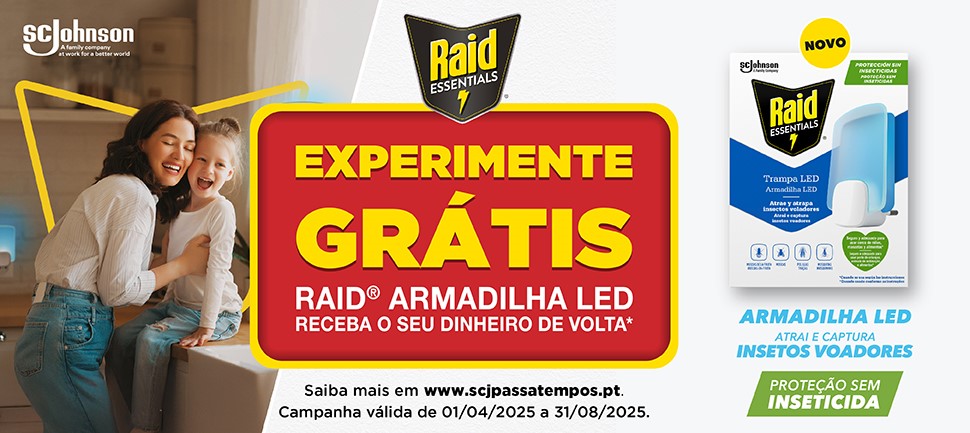 Raid Armadilha LED para Insetos Voadores